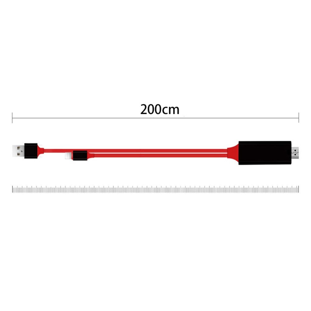 Type-C to HDMI 3-in-1 Mobile Phone Projection Cable