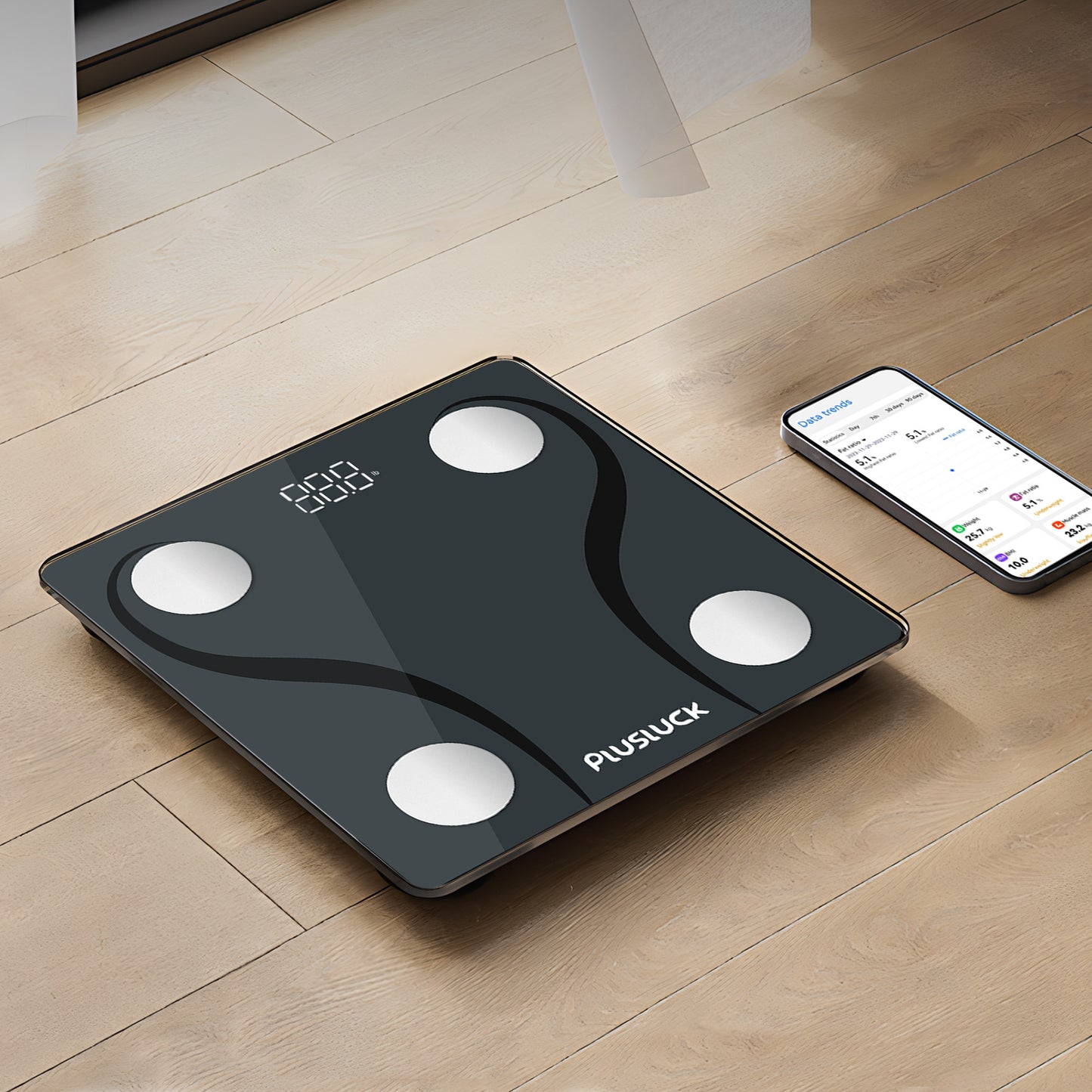 Plusluck Smart Scale – Bluetooth Digital Body Composition Monitor