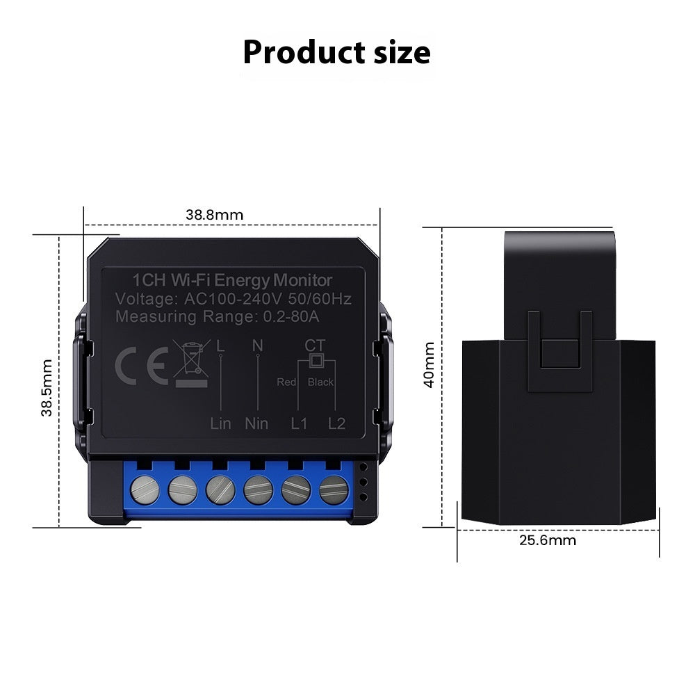 Smart On-Off WiFi Device with Electricity Monitoring