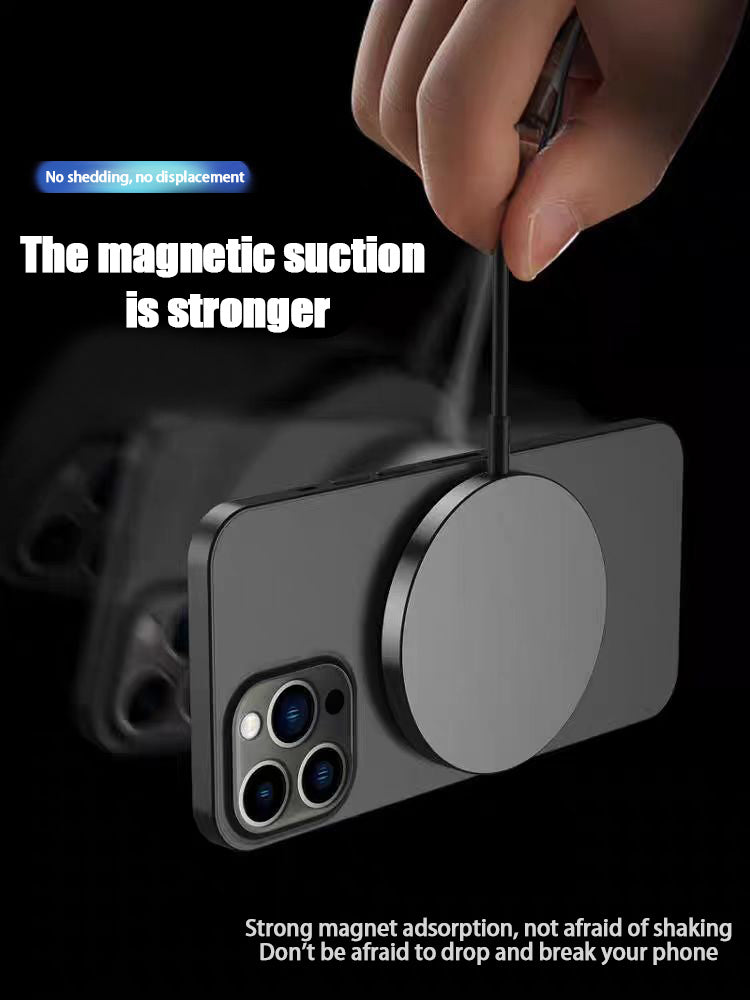 Qi2 Magnetic Wireless Charger – 15W Fast Charging for iPhone 12–16 Series (Compatible with MagSafe)