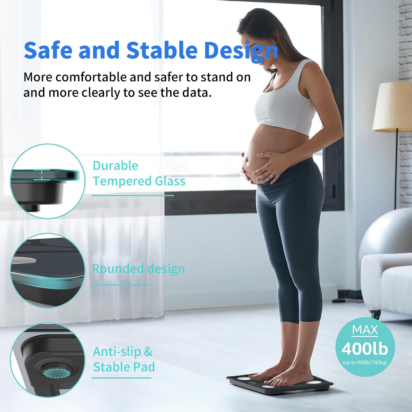 Plusluck Smart Scale – Bluetooth Digital Body Composition Monitor
