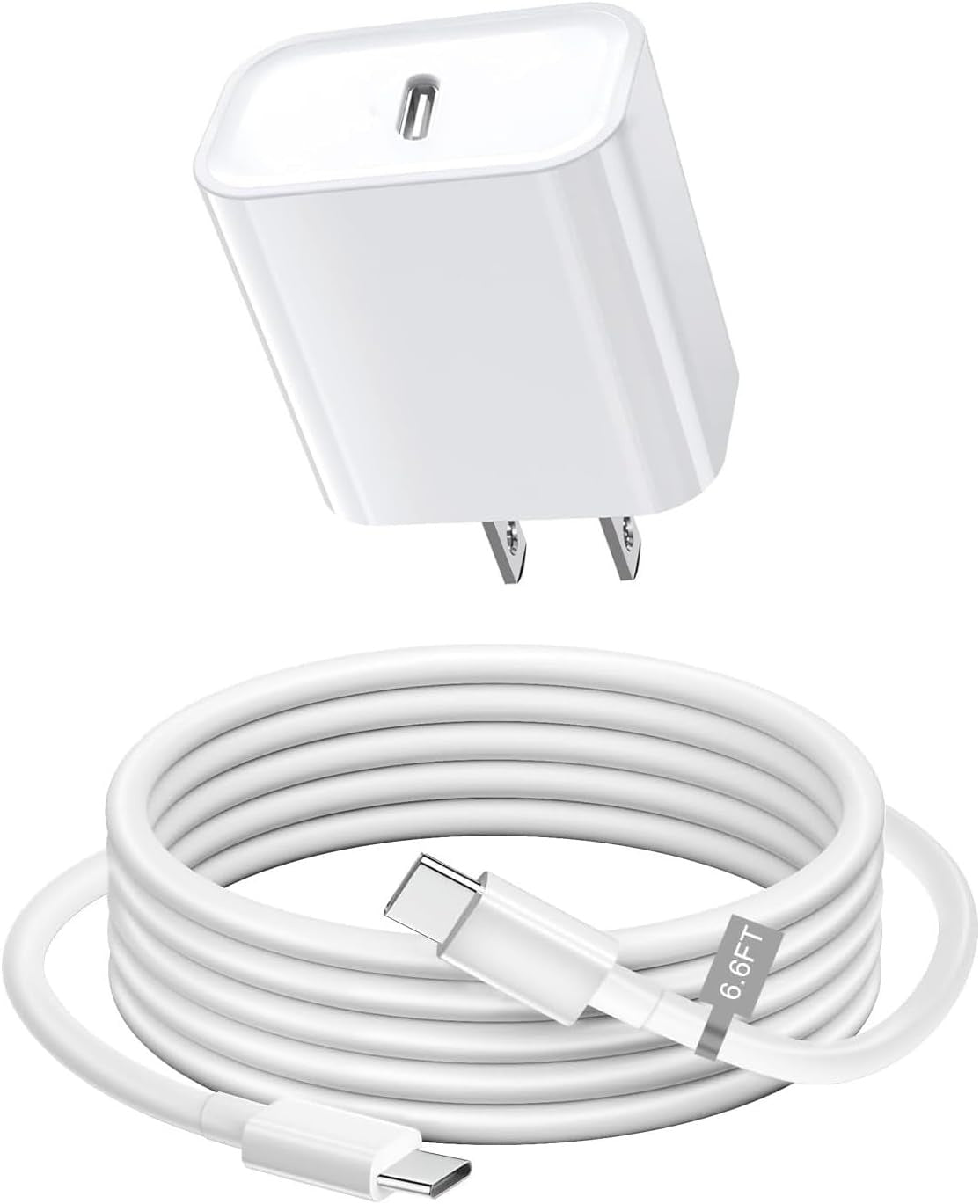 2-Pack Phone Charger Set β Wall Plug + 6FT Lightning Cable