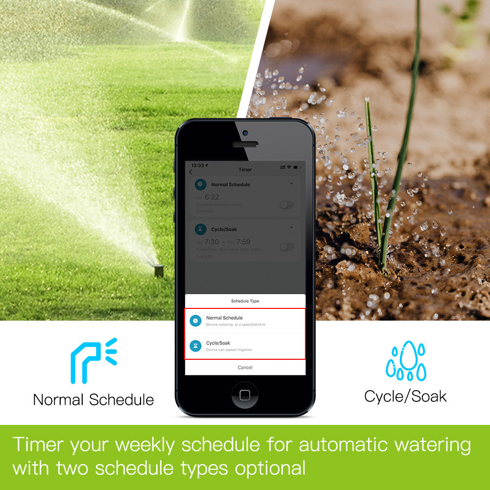 Bluetooth Smart Garden Irrigation Timer – App-Controlled Sprinkler with Auto & Manual Modes