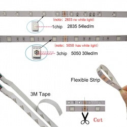 USB RGB LED Strip Light Kit – 4x50CM (3528/5050 SMD) with Remote Control