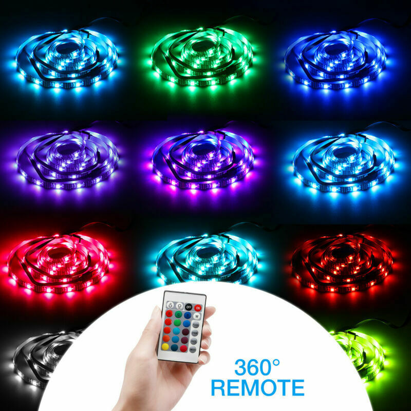 4x50CM USB RGB LED TV Backlight Strip Kit with Remote Control