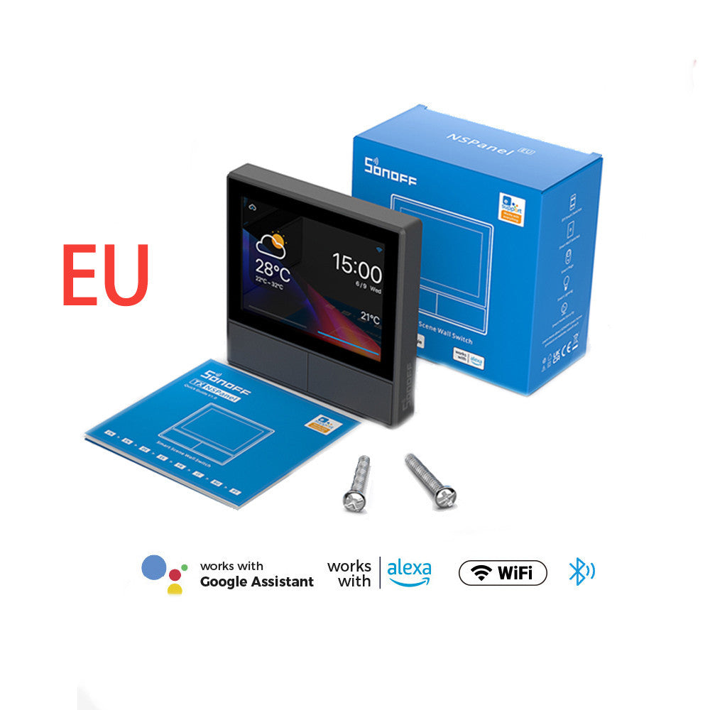 Smart Central Thermostat Panel – SONOFF NSPanel HMI Controller with App & Voice Control