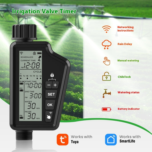 Smart WiFi Garden Irrigation Timer – Automatic Watering Device for Potted Plants & Outdoor Use