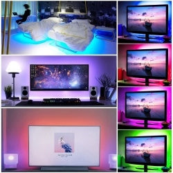 USB RGB LED Strip Light Kit – 4x50CM (3528/5050 SMD) with Remote Control