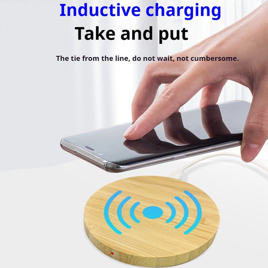 Bamboo Vertical Wireless Charging Stand