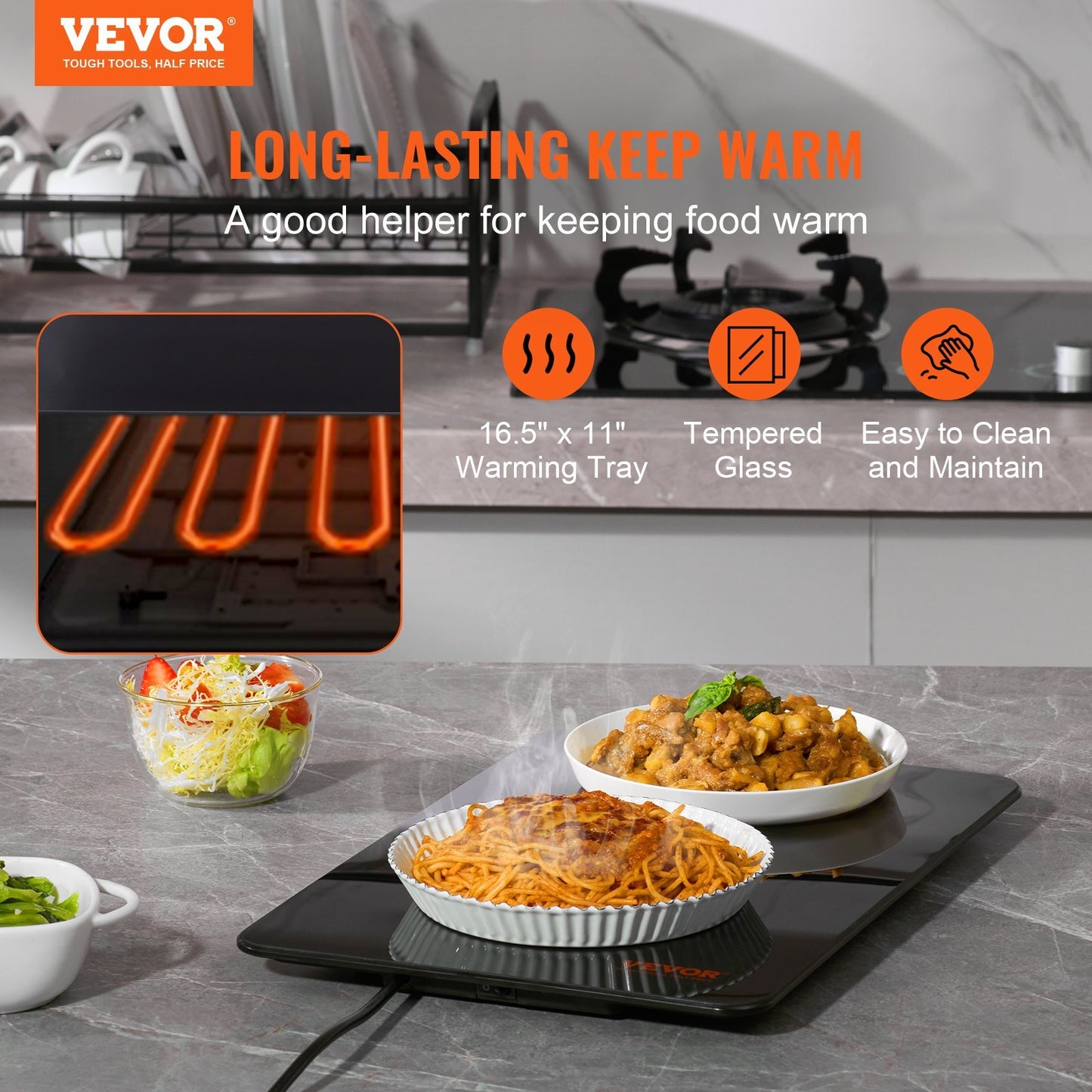 VEVOR Electric Warming Tray – Keep Every Dish Perfectly Warm