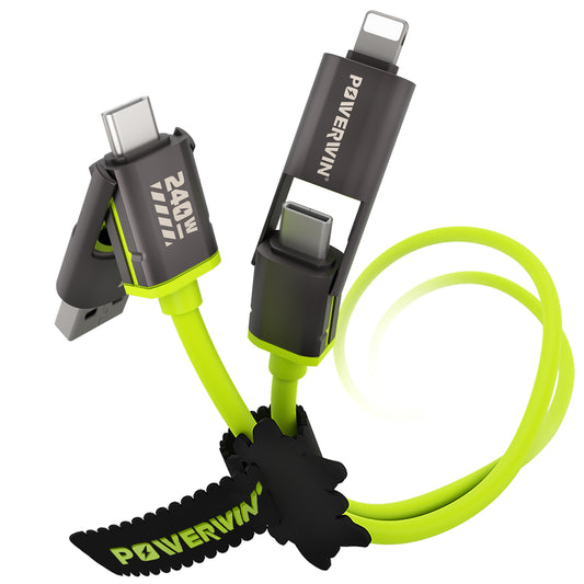 PWC240 Universal 4-in-1 Charging Cable (1.5m) – 240W Fast Charging