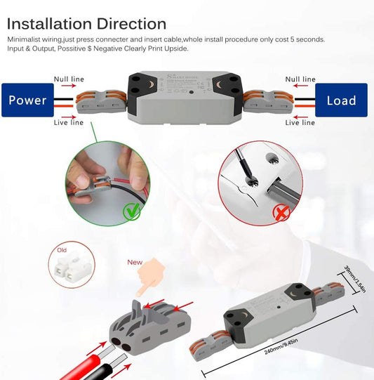 Smart WiFi Switch – Smart Life APP Compatible