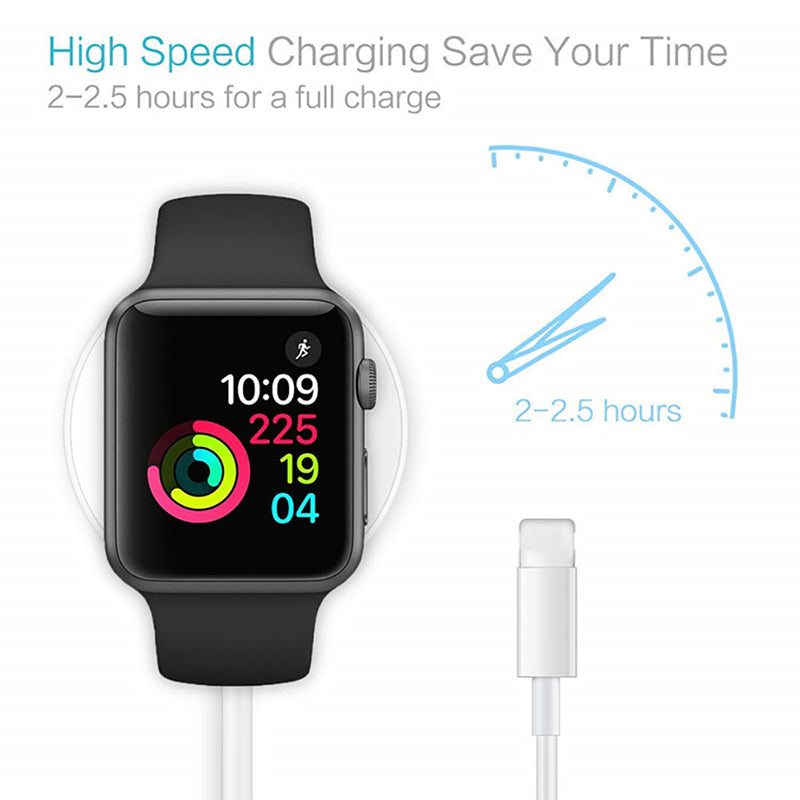 3-in-1 Wireless Charger for Apple Watch – Quick USB Charging Dock with Magnetic Induction