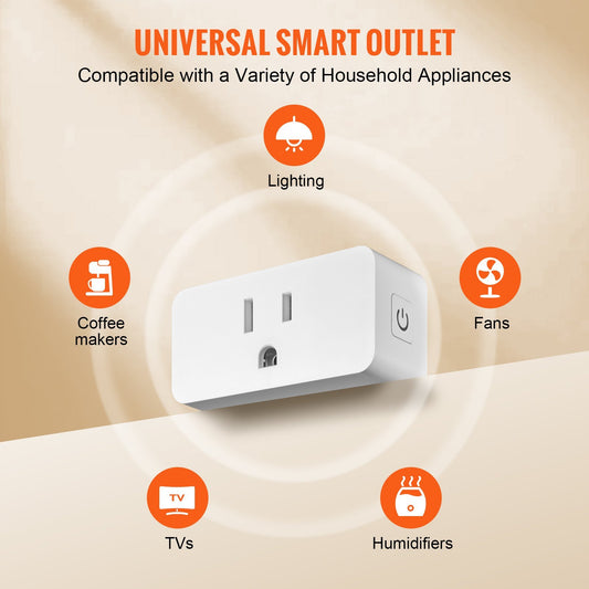 VEVOR Smart Plug (4-Pack) – Control Anytime, Anywhere